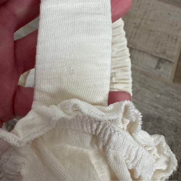 Marine Layer NWT Dylan Smocked Tank 100% Cotton Size: Small Color: Ant. White - Picture 10 of 10